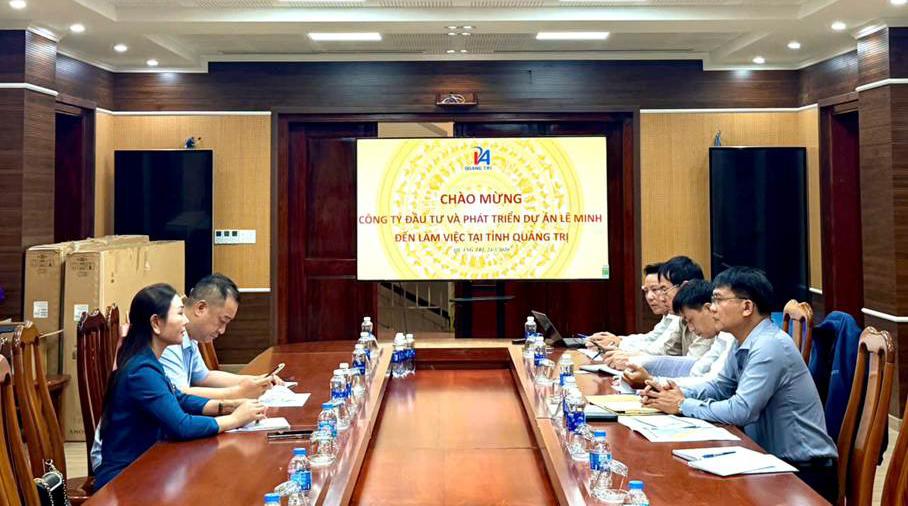 IPA Quảng Trị làm việc với Công ty TNHH Đầu tư và Phát triển dự án Lê Minh