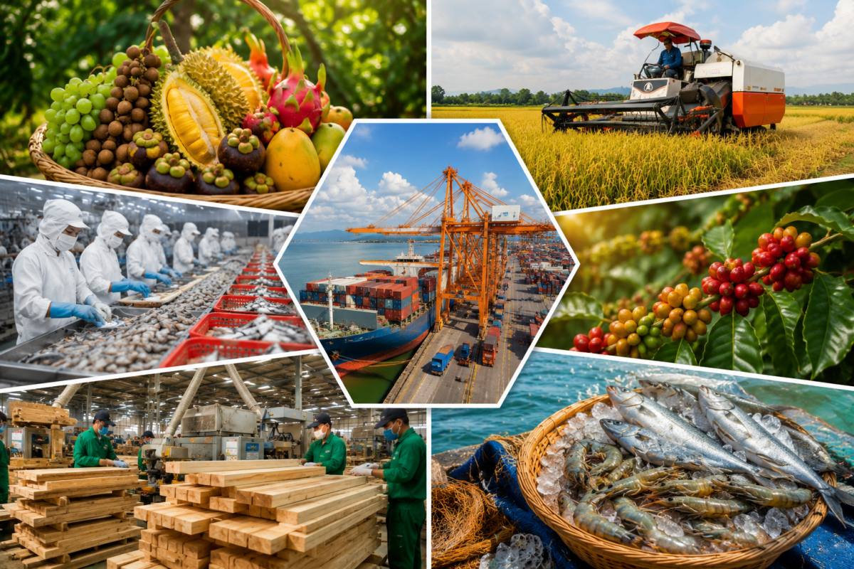 Mời doanh nghiệp Quảng Trị tham gia Hội nghị kết nối xúc tiến xuất khẩu nông, lâm, thủy sản năm 2026